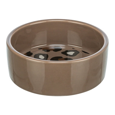 Trixie Voerbak / Drinkbak Leo Kat Keramiek Panterprint Assorti