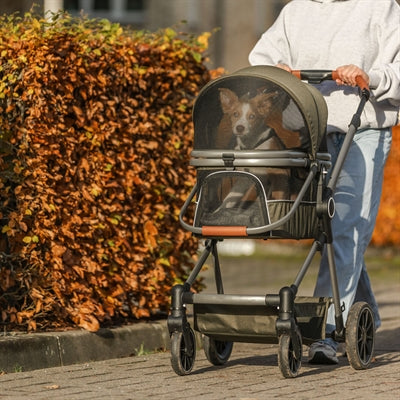 Trixie Hondenbuggy Maximaal 22 Kg Olijfgroen