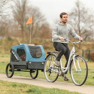 Trixie Fietskar Tot 35 Kg Blauw / Grijs