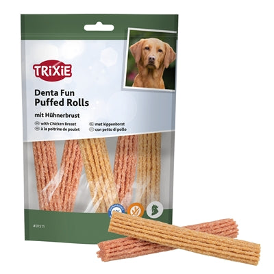 Trixie Denta Fun Puffed Rolls Met Kippenborst